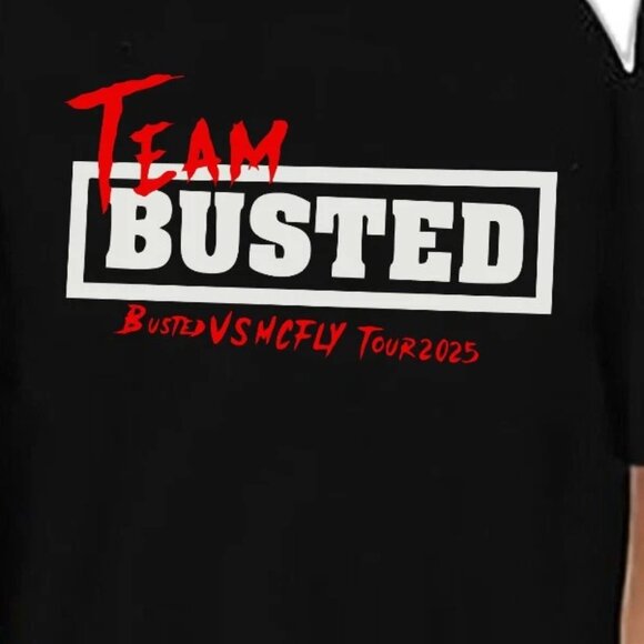 Team Busted 2025 Tour Tshirt, Busted Vs McFly Concert Music Tee 99 - Picture 2 of 5
